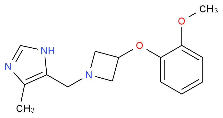 5-{[3-(2-methoxyphenoxy)azetidin-1-yl]methyl}-4-methyl-1H-imidazole_Molecular_structure_CAS_)