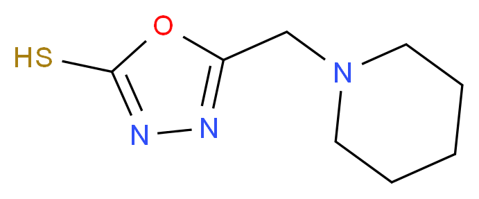 5-(piperidin-1-ylmethyl)-1,3,4-oxadiazole-2-thiol_Molecular_structure_CAS_)