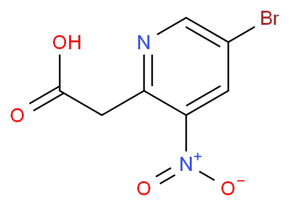(5-BROMO-3-NITRO-PYRIDIN-2-YL)-ACETIC ACID_Molecular_structure_CAS_886372-82-3)