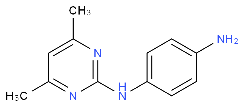 2-[N-(4-Aminophenyl)amino]-4,6-dimethylpyrimidine_Molecular_structure_CAS_)