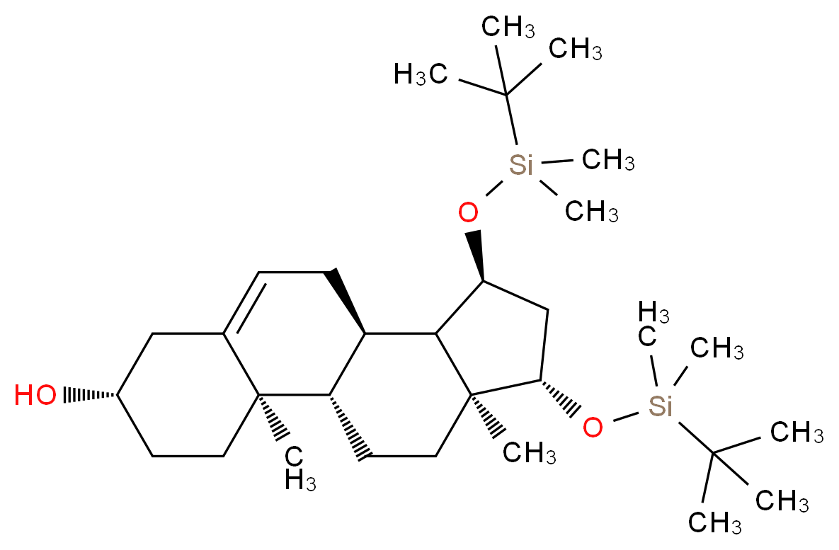 (3β,15α,17β)-15,17-Bis-O-(tert-butyldimethylsilyloxy) Androst-5-en-3-ol_Molecular_structure_CAS_65429-25-6)