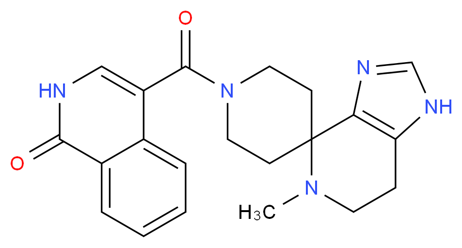 4-[(5-methyl-1,5,6,7-tetrahydro-1'H-spiro[imidazo[4,5-c]pyridine-4,4'-piperidin]-1'-yl)carbonyl]isoquinolin-1(2H)-one_Molecular_structure_CAS_)