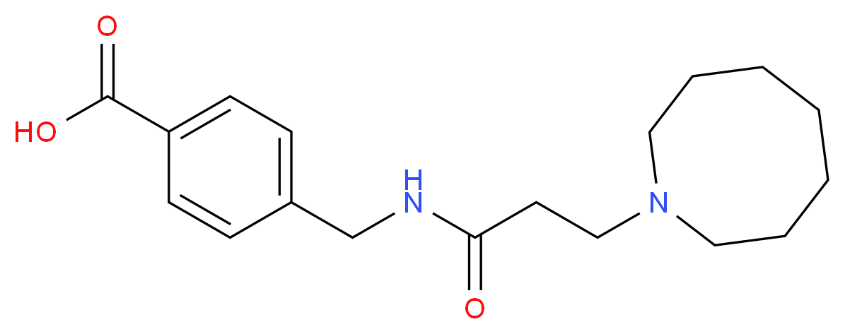 4-{[(3-azocan-1-ylpropanoyl)amino]methyl}benzoic acid_Molecular_structure_CAS_)
