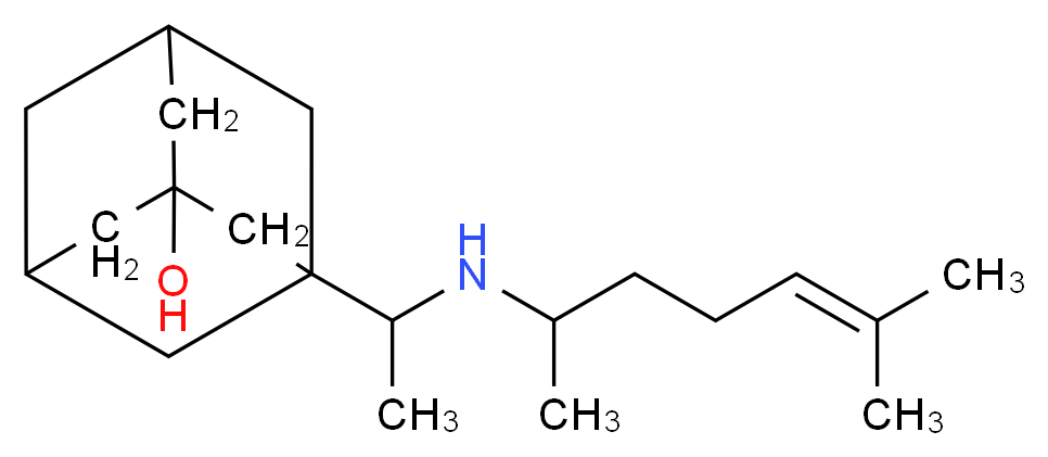 3-{1-[(1,5-dimethyl-4-hexen-1-yl)amino]ethyl}-1-adamantanol_Molecular_structure_CAS_)