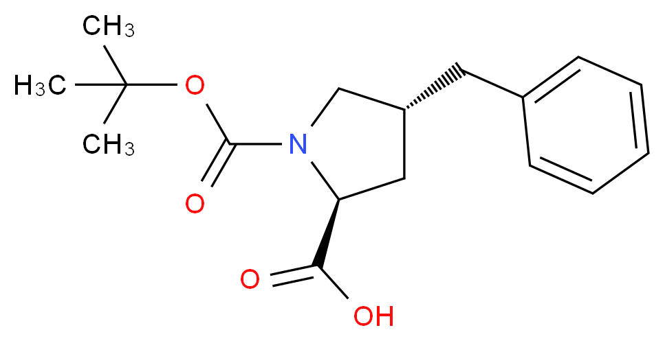 Boc-(2S,4R)-4-benzyl-pyrrolidine-2-carboxylic acid_Molecular_structure_CAS_)