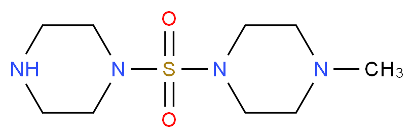 1-methyl-4-(piperazin-1-ylsulfonyl)piperazine_Molecular_structure_CAS_)