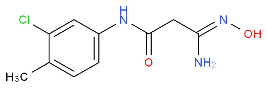 N1-(3-chloro-4-methylphenyl)-3-amino-3-hydroxyiminopropanamide_Molecular_structure_CAS_219528-42-4)