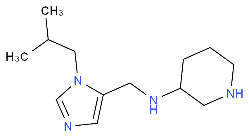 N-[(1-isobutyl-1H-imidazol-5-yl)methyl]piperidin-3-amine_Molecular_structure_CAS_)