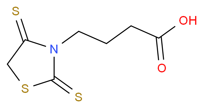 4-(2,4-dithioxo-1,3-thiazolidin-3-yl)butanoic acid_Molecular_structure_CAS_60708-95-4)