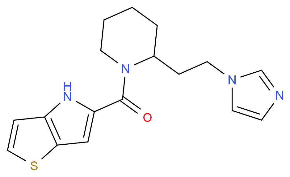 5-({2-[2-(1H-imidazol-1-yl)ethyl]piperidin-1-yl}carbonyl)-4H-thieno[3,2-b]pyrrole_Molecular_structure_CAS_)