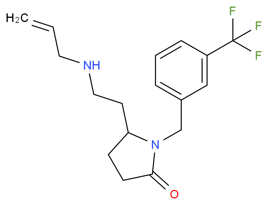 5-[2-(allylamino)ethyl]-1-[3-(trifluoromethyl)benzyl]-2-pyrrolidinone_Molecular_structure_CAS_)