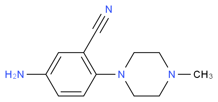 5-Amino-2-(4-methylpiperazin-1-yl)benzonitrile_Molecular_structure_CAS_288251-82-1)