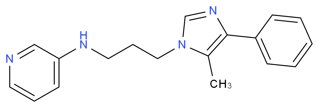 N-[3-(5-methyl-4-phenyl-1H-imidazol-1-yl)propyl]pyridin-3-amine_Molecular_structure_CAS_)