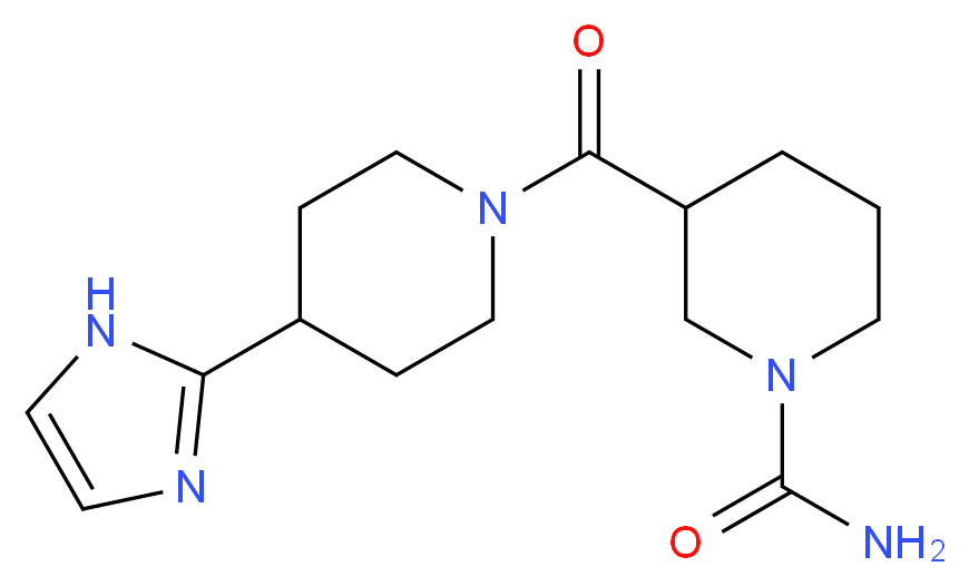 3-{[4-(1H-imidazol-2-yl)-1-piperidinyl]carbonyl}-1-piperidinecarboxamide_Molecular_structure_CAS_)