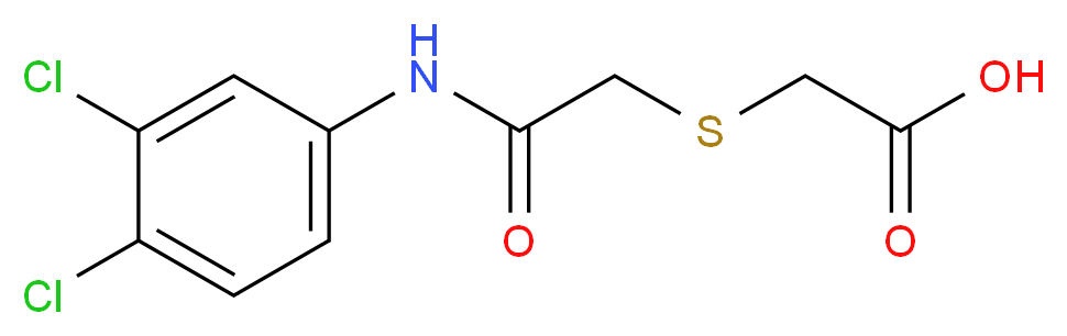 2-{[2-(3,4-Dichloroanilino)-2-oxoethyl]-sulfanyl}acetic acid_Molecular_structure_CAS_)