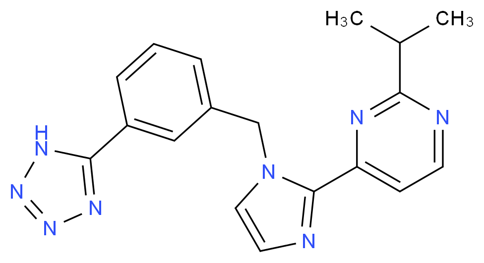 2-isopropyl-4-{1-[3-(1H-tetrazol-5-yl)benzyl]-1H-imidazol-2-yl}pyrimidine_Molecular_structure_CAS_)