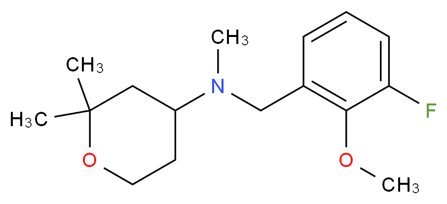 (2,2-dimethyltetrahydro-2H-pyran-4-yl)(3-fluoro-2-methoxybenzyl)methylamine_Molecular_structure_CAS_)