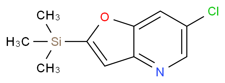 6-Chloro-2-(trimethylsilyl)furo[3,2-b]pyridine_Molecular_structure_CAS_1186310-77-9)