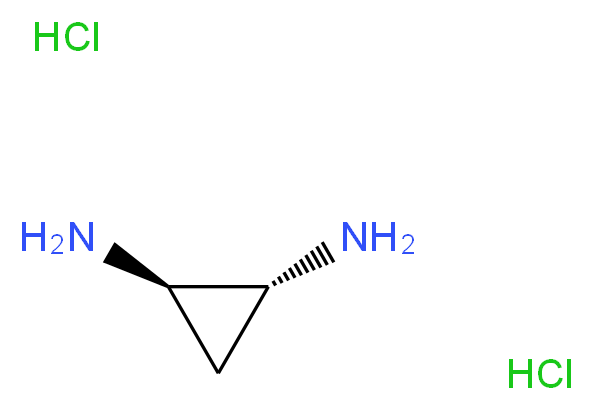 (trans)-Cyclopropane-1,2-diamine dihydrochloride_Molecular_structure_CAS_3187-76-6)