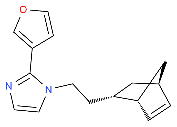 1-{2-[(1S*,2S*,4S*)-bicyclo[2.2.1]hept-5-en-2-yl]ethyl}-2-(3-furyl)-1H-imidazole_Molecular_structure_CAS_)