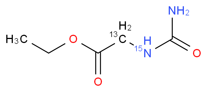 Hydantoic Acid-13C,15N Ethyl Ester_Molecular_structure_CAS_)