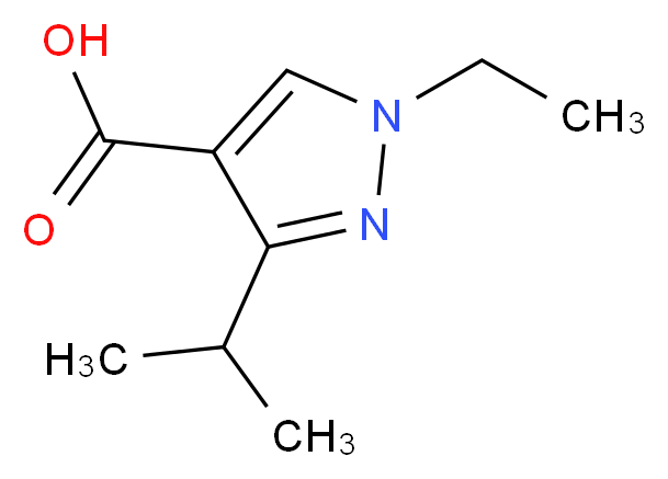 1-ethyl-3-(propan-2-yl)-1H-pyrazole-4-carboxylic acid_Molecular_structure_CAS_)