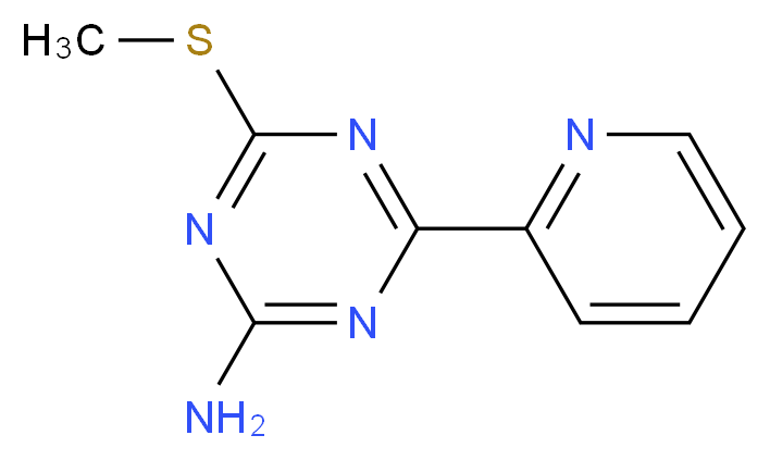 4-(methylthio)-6-(2-pyridyl)-1,3,5-triazin-2-amine_Molecular_structure_CAS_175204-53-2)