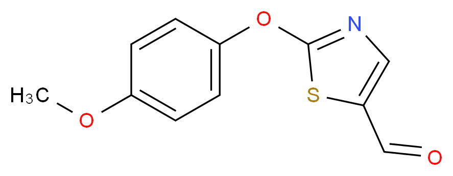2-(4-Methoxyphenoxy)-1,3-thiazole-5-carbaldehyde_Molecular_structure_CAS_478081-25-3)