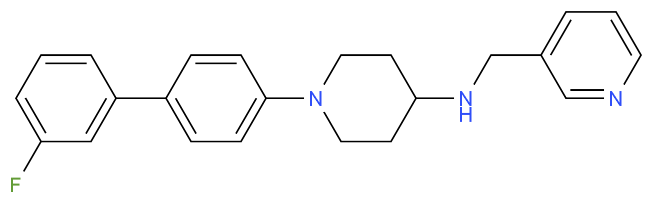 1-(3'-fluoro-4-biphenylyl)-N-(3-pyridinylmethyl)-4-piperidinamine_Molecular_structure_CAS_)