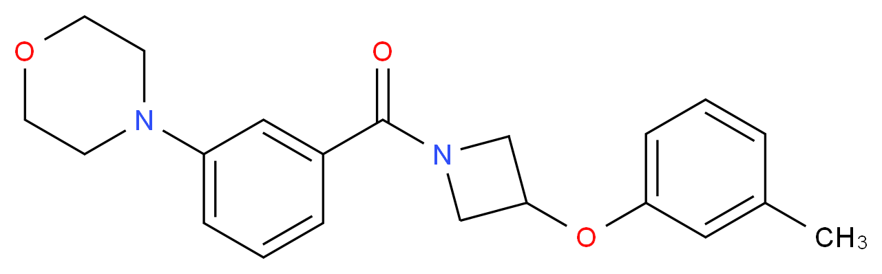 4-(3-{[3-(3-methylphenoxy)-1-azetidinyl]carbonyl}phenyl)morpholine_Molecular_structure_CAS_)