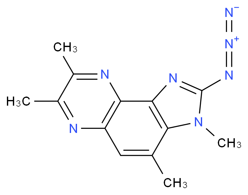 2-Azido-3,4,7,8-tetramethyl-3-H-imidazo[4,5-f]quinoxaline_Molecular_structure_CAS_)