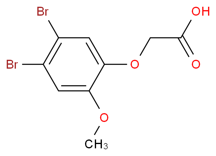 2-(4,5-Dibromo-2-methoxyphenoxy)acetic acid_Molecular_structure_CAS_)