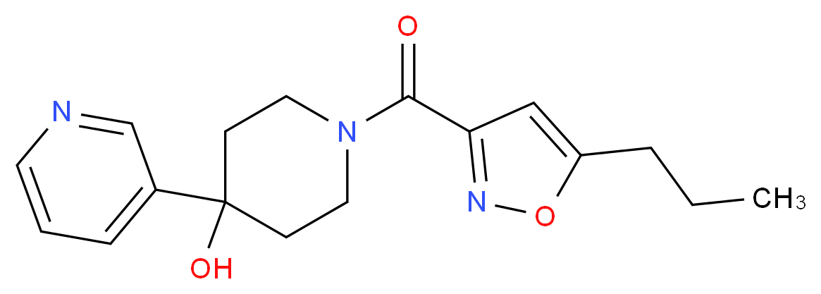 1-[(5-propyl-3-isoxazolyl)carbonyl]-4-(3-pyridinyl)-4-piperidinol_Molecular_structure_CAS_)