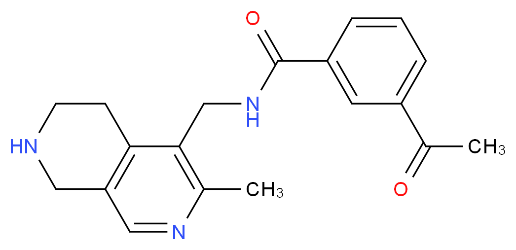 3-acetyl-N-[(3-methyl-5,6,7,8-tetrahydro-2,7-naphthyridin-4-yl)methyl]benzamide_Molecular_structure_CAS_)