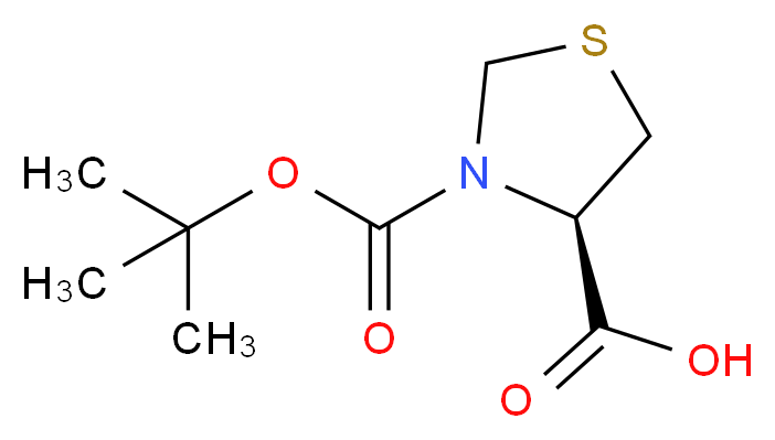 (-)-Boc-L-thioproline_Molecular_structure_CAS_51077-16-8)