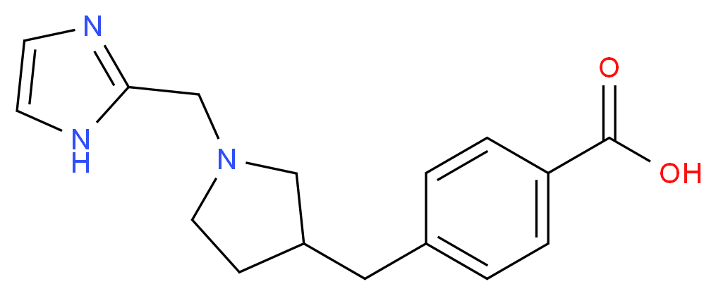4-{[1-(1H-imidazol-2-ylmethyl)pyrrolidin-3-yl]methyl}benzoic acid_Molecular_structure_CAS_)