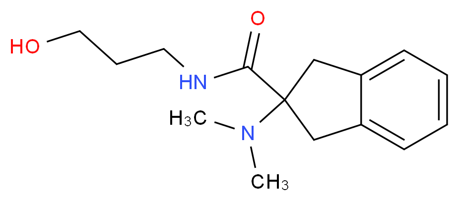2-(dimethylamino)-N-(3-hydroxypropyl)-2-indanecarboxamide_Molecular_structure_CAS_)