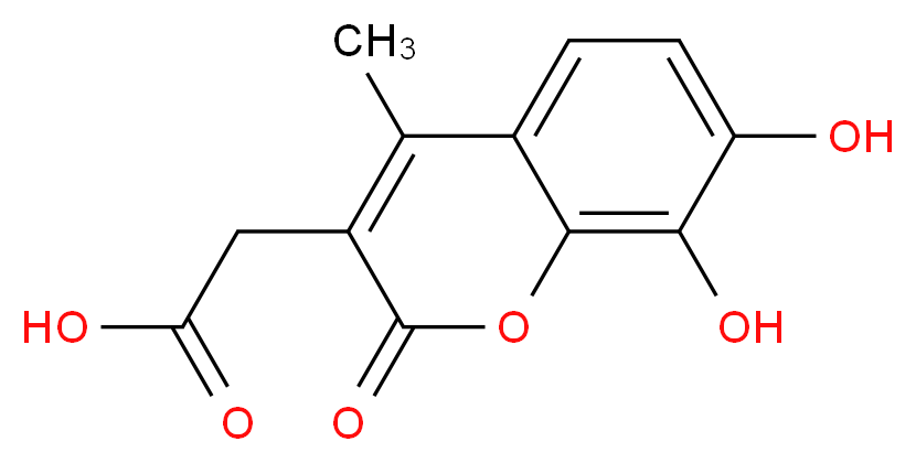 2-(7,8-dihydroxy-4-methyl-2-oxo-2H-chromen-3-yl)acetic acid_Molecular_structure_CAS_)
