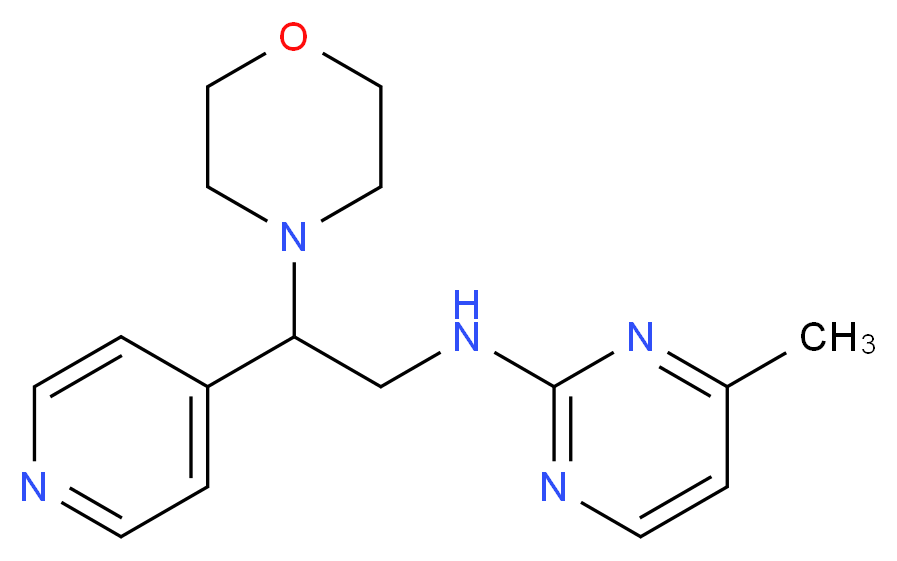 4-methyl-N-(2-morpholin-4-yl-2-pyridin-4-ylethyl)pyrimidin-2-amine_Molecular_structure_CAS_)