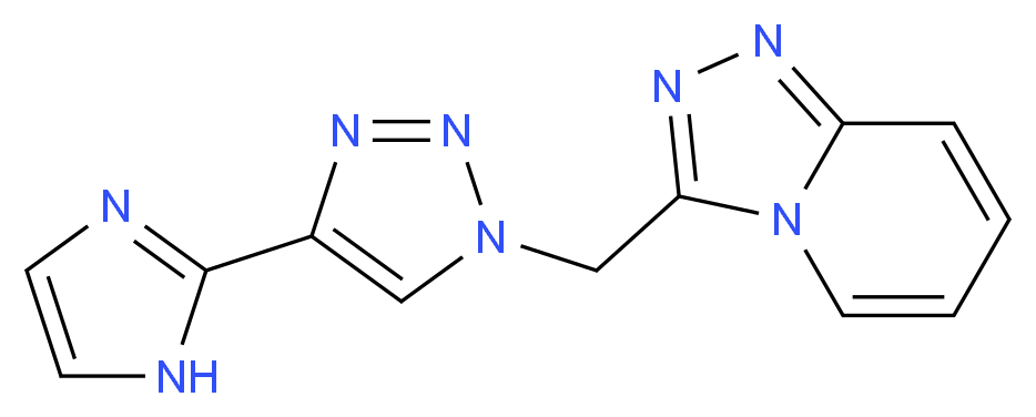 3-{[4-(1H-imidazol-2-yl)-1H-1,2,3-triazol-1-yl]methyl}[1,2,4]triazolo[4,3-a]pyridine_Molecular_structure_CAS_)