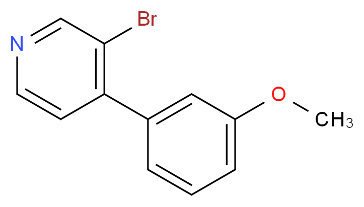 3-Bromo-4-(3'-methoxyphenyl)pyridine_Molecular_structure_CAS_)