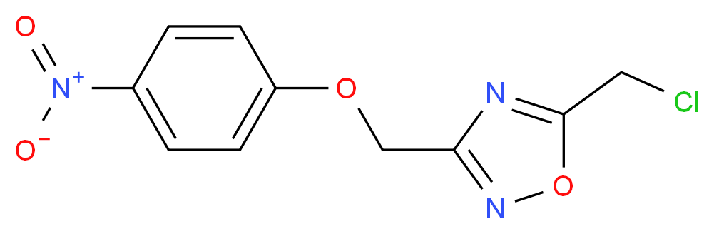 5-(chloromethyl)-3-[(4-nitrophenoxy)methyl]-1,2,4-oxadiazole_Molecular_structure_CAS_306936-72-1)