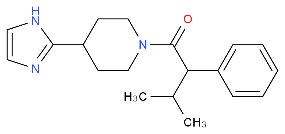 4-(1H-imidazol-2-yl)-1-(3-methyl-2-phenylbutanoyl)piperidine_Molecular_structure_CAS_)