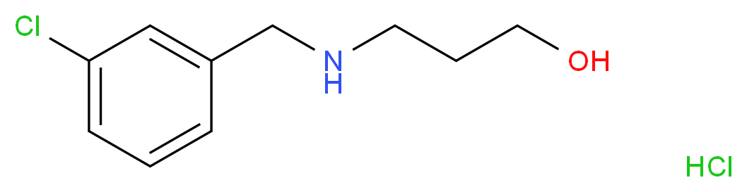 3-{[(3-chlorophenyl)methyl]amino}propan-1-ol hydrochloride_Molecular_structure_CAS_)