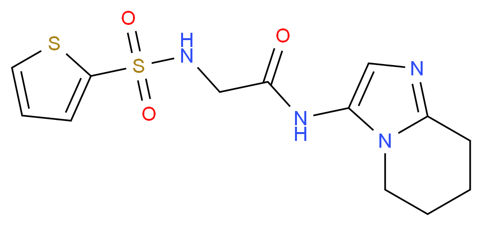 N~1~-(5,6,7,8-tetrahydroimidazo[1,2-a]pyridin-3-yl)-N~2~-(2-thienylsulfonyl)glycinamide_Molecular_structure_CAS_)