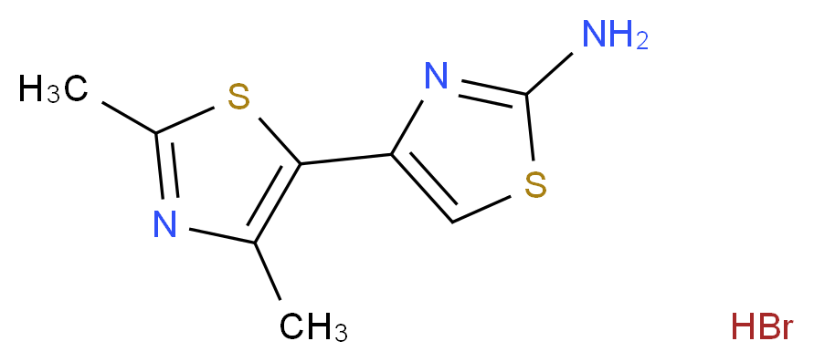 2',4'-Dimethyl[4,5']bithiazolyl-2-ylamine hydrobromide_Molecular_structure_CAS_)