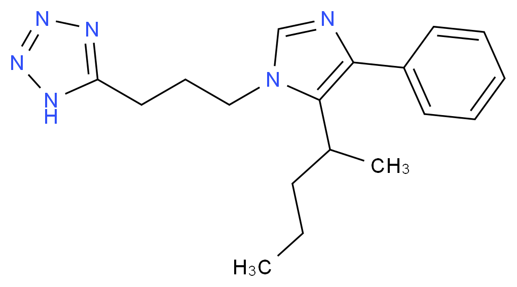 5-{3-[5-(1-methylbutyl)-4-phenyl-1H-imidazol-1-yl]propyl}-1H-tetrazole_Molecular_structure_CAS_)