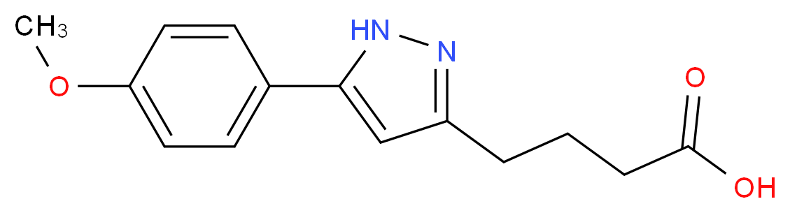 4-[5-(4-Methoxyphenyl)-1H-pyrazol-3-yl]-butanoic acid_Molecular_structure_CAS_)