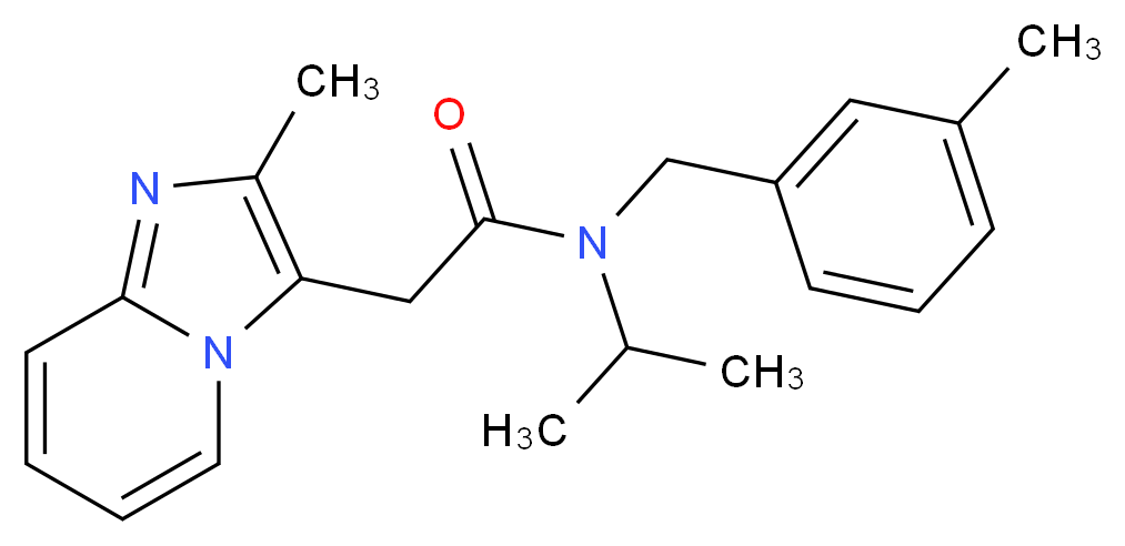 N-isopropyl-N-(3-methylbenzyl)-2-(2-methylimidazo[1,2-a]pyridin-3-yl)acetamide_Molecular_structure_CAS_)