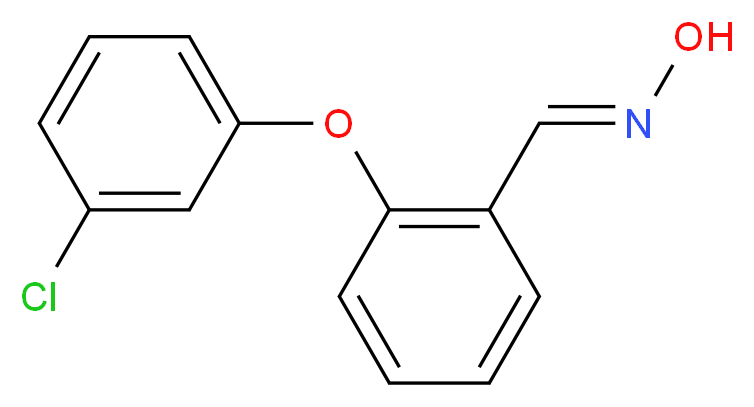 2-(3-Chlorophenoxy)benzenecarbaldehyde oxime_Molecular_structure_CAS_)